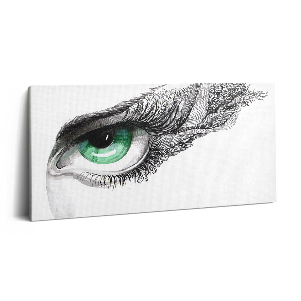 Print pe pânză 140x70 Abstracția ochiului uman