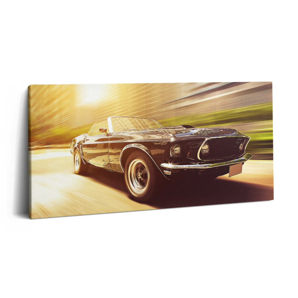 Print pe pânză 140x70 Mașină clasică în timp ce conduceți