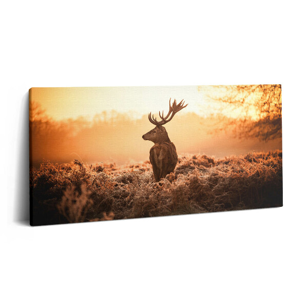 Print pe pânză 140x70 Cerb la răsărit