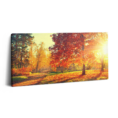 Print pe pânză 140x70 Parc de toamnă