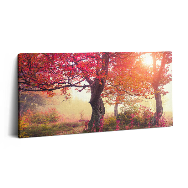 Print pe pânză 140x70 Copaci de toamnă
