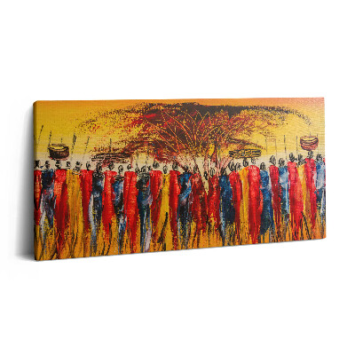 Print pe pânză 140x70 Tribul african din Kenya