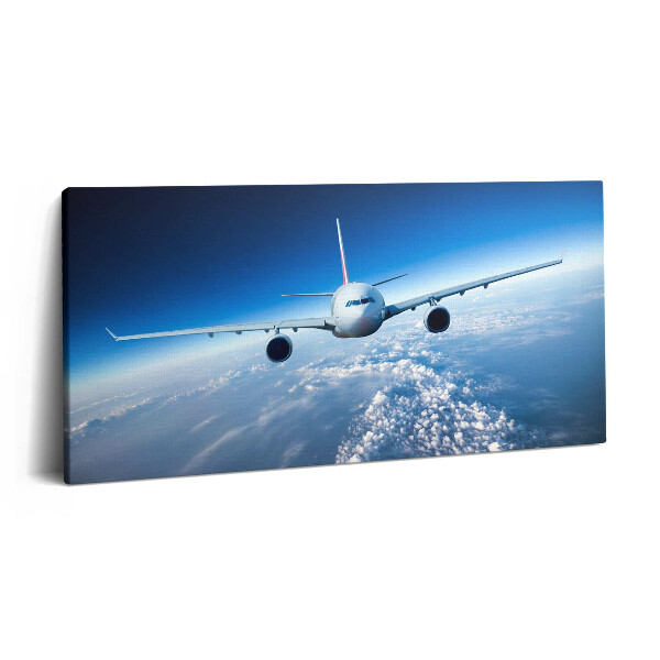 Print pe pânză 140x70 Avion deasupra norilor
