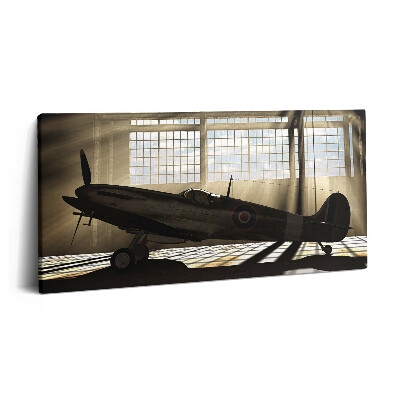 Print pe pânză 140x70 Spitfire al Doilea Război Mondial
