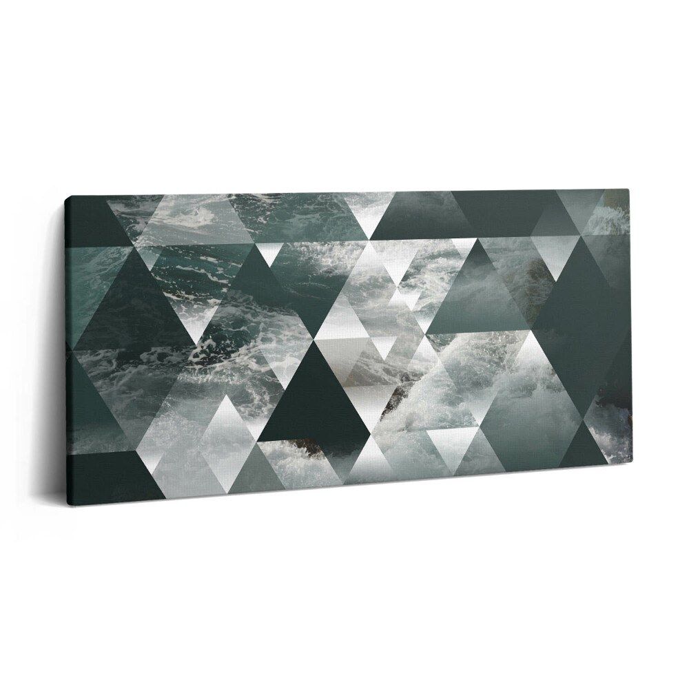 Print pe pânză 140x70 Abstracție geometrică a valurilor mării