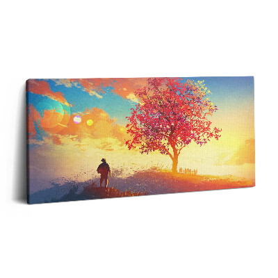 Print pe pânză 140x70 Peisaj romantic al omului