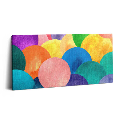 Print pe pânză 140x70 Cercuri abstracte