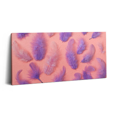 Print pe pânză 140x70 Pene colorate