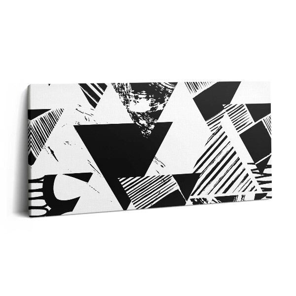 Print pe pânză 140x70 Triunghiuri cu model geometric abstract