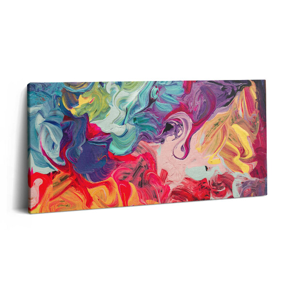 Print pe pânză 140x70 Abstracție colorată