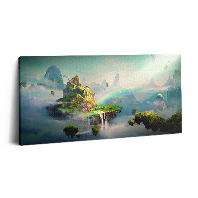 Print pe pânză 140x70 Lumea fantastică și insulele zburătoare
