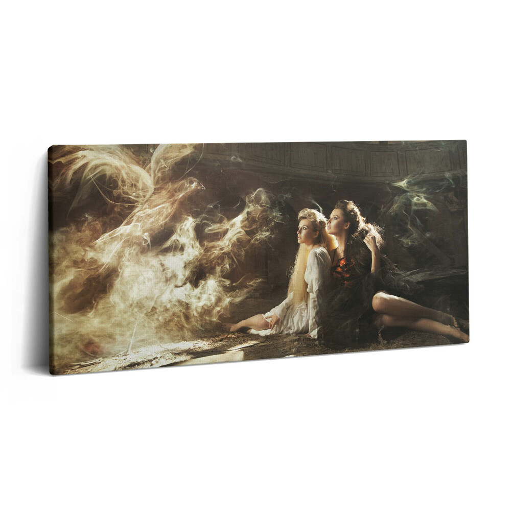 Print pe pânză 140x70 O fotografie cu două femei