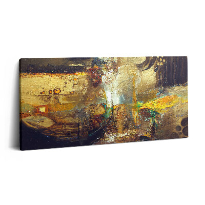 Print pe pânză 140x70 Abstracție colorată pictată