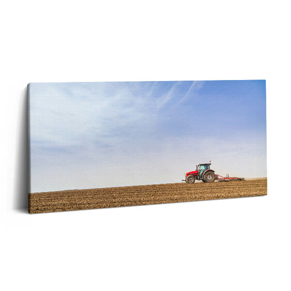 Print pe pânză 140x70 Fermier pe un tractor