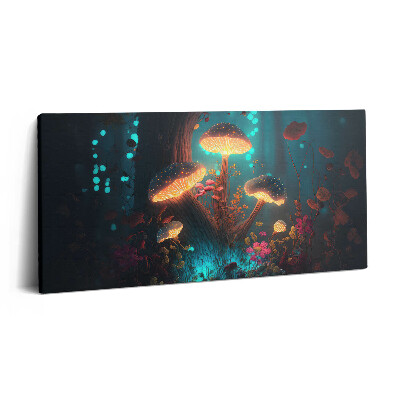 Print pe pânză 140x70 Ciuperci de pădure și halucinogene