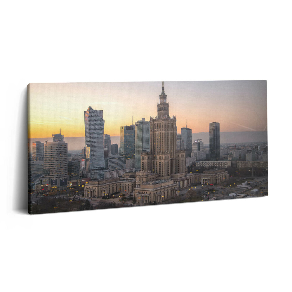 Print pe pânză 140x70 Palatul Culturii și Științei Varșovia