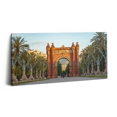 Print pe pânză 140x70 Arc de Triomf Barcelona Catalonia