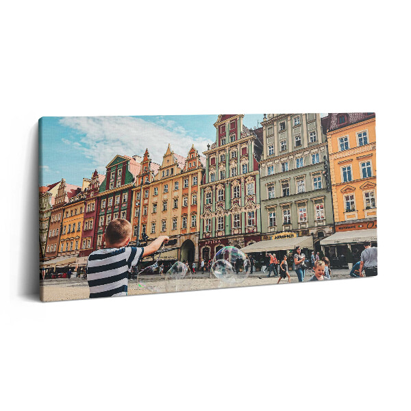 Print pe pânză 140x70 Piața Centrală din Wrocław
