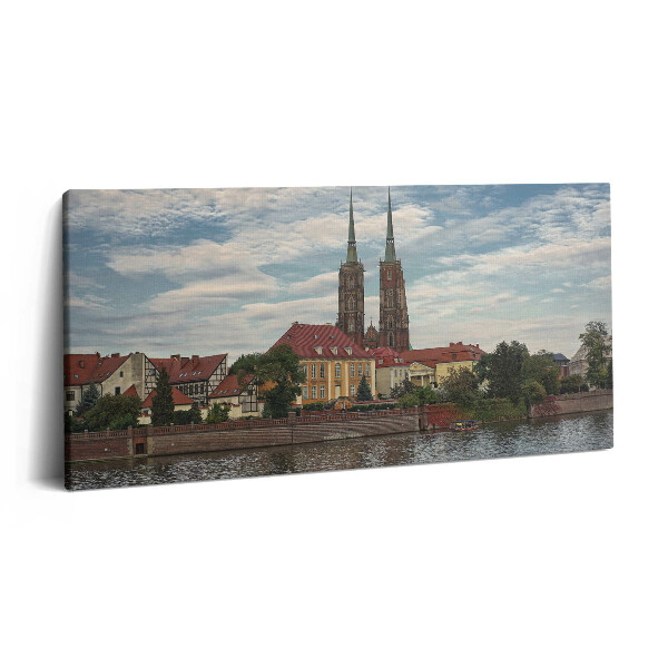 Print pe pânză 140x70 Biserica din Wrocław