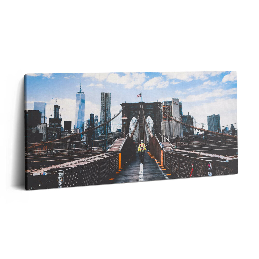 Print pe pânză 140x70 Podul Brooklyn din New York