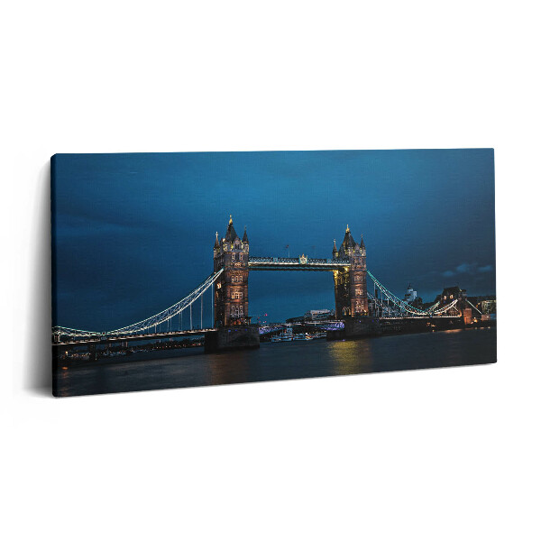 Print pe pânză 140x70 Tower Bridge în Londra noaptea