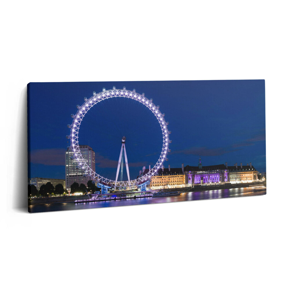 Print pe pânză 140x70 London Eye Roata Ferris din Londra