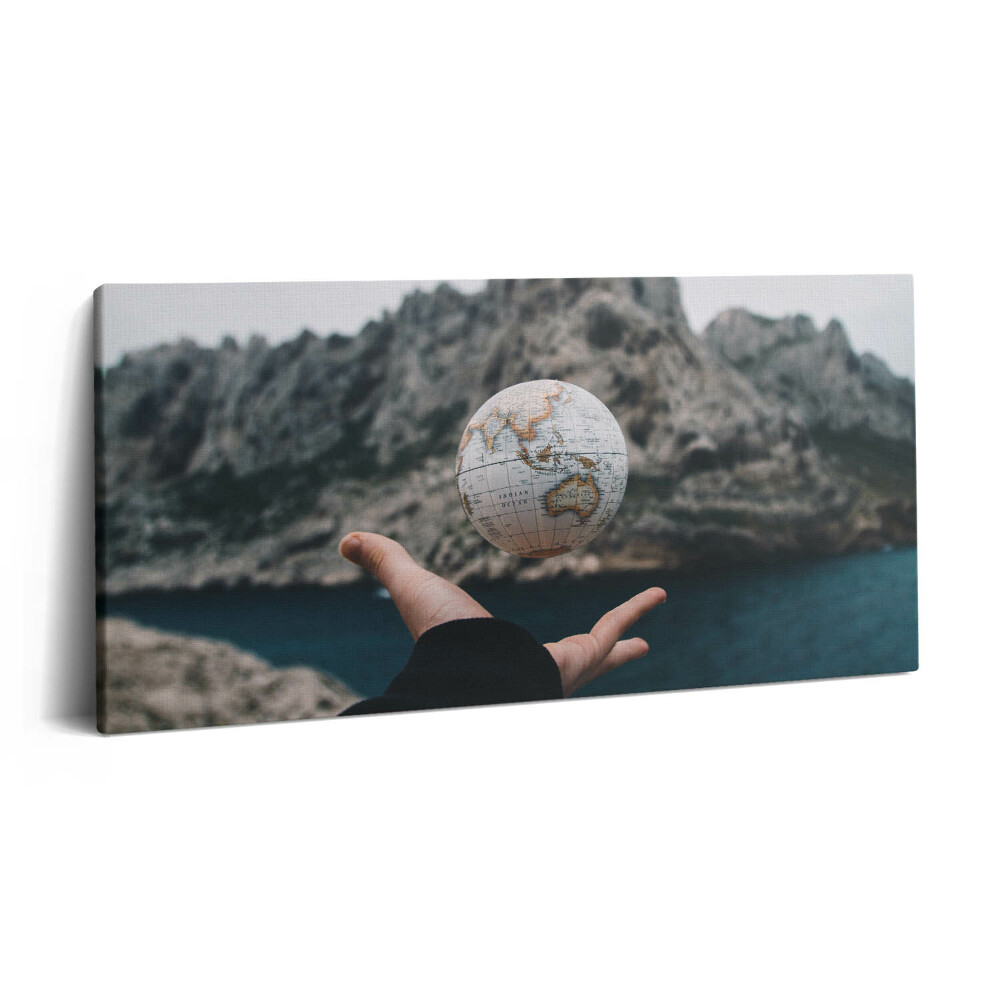 Print pe pânză 140x70 Glob