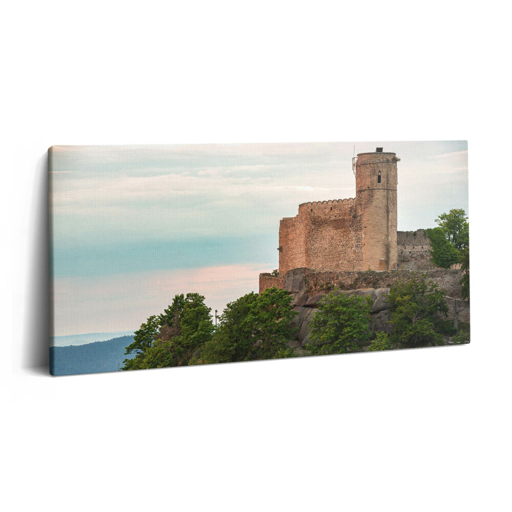 Print pe pânză 140x70 Castelul Chojnik din Jelenia Gora