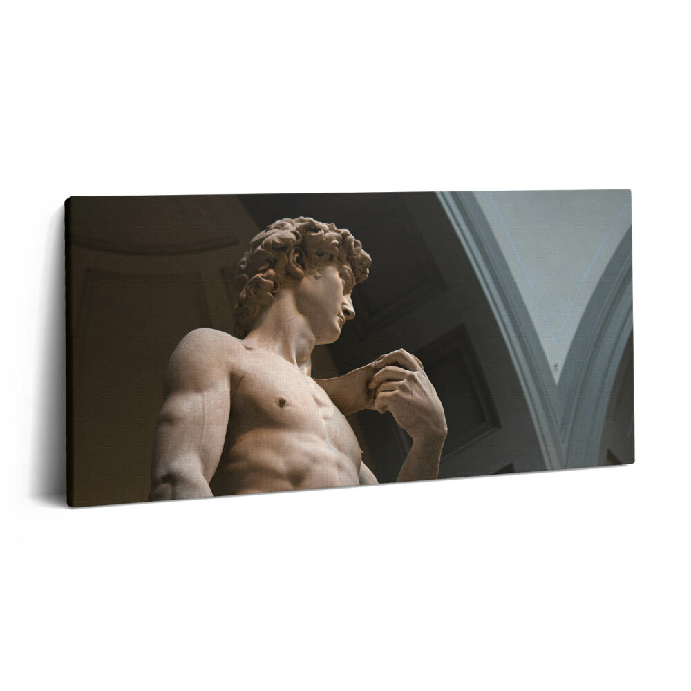 Print pe pânză 140x70 Sculptura lui David - Michelangelo