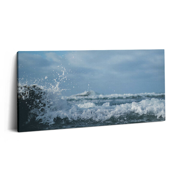 Print pe pânză 140x70 Fotografie cu valurile mării