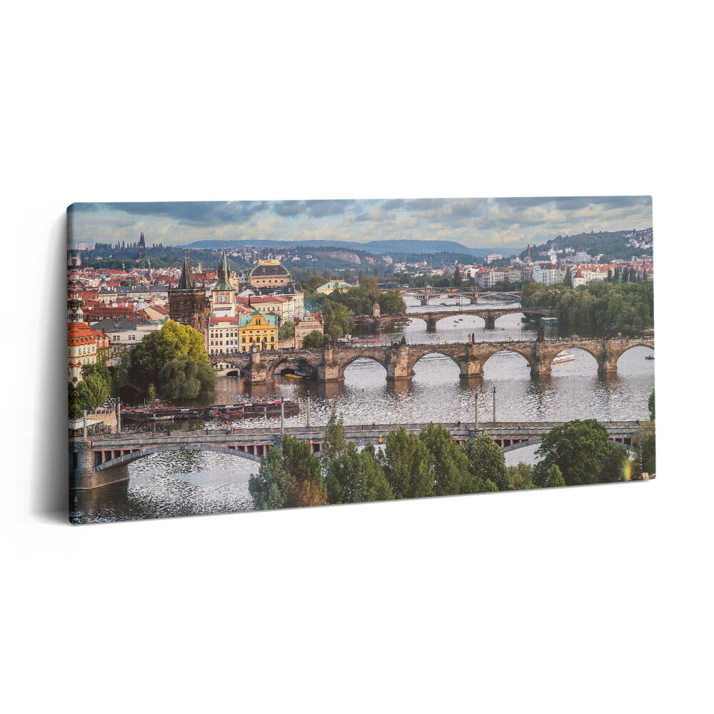 Print pe pânză 140x70 Vedere a Pragăi