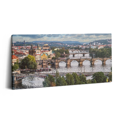 Print pe pânză 140x70 Vedere a Pragăi