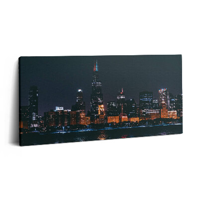 Print pe pânză 140x70 Peisaj urban Chicago