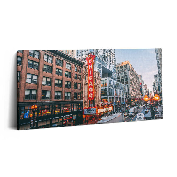 Print pe pânză 140x70 Fotografie a clădirilor din Chicago