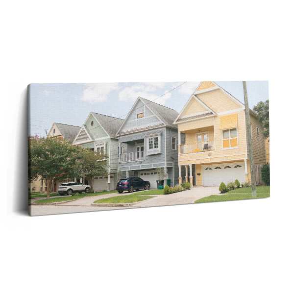 Print pe pânză 140x70 Case în Houston