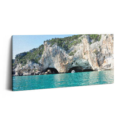 Print pe pânză 140x70 Peșteră subacvatică