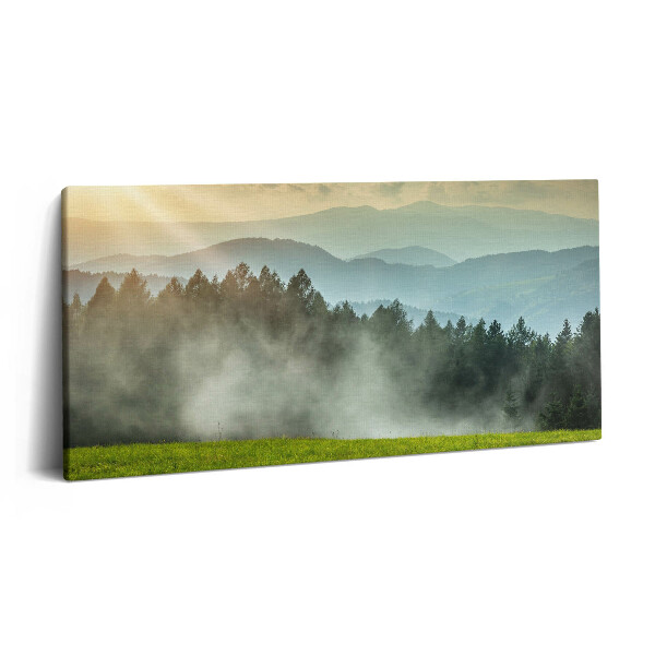 Print pe pânză 140x70 Peisajul Beskids