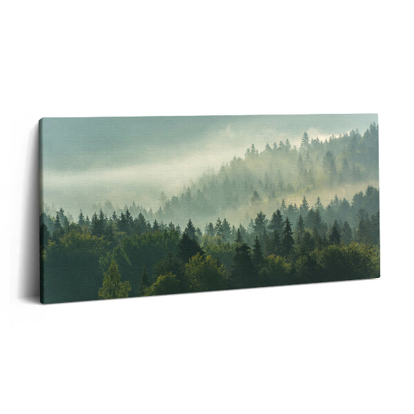 Print pe pânză 140x70 Munții Beskid la răsărit