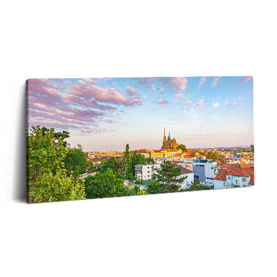 Print pe pânză 140x70 Clădiri Brno Republica Cehă