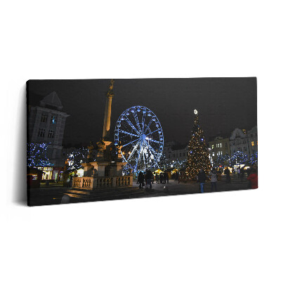 Print pe pânză 140x70 Târgul de Crăciun din Ostrava