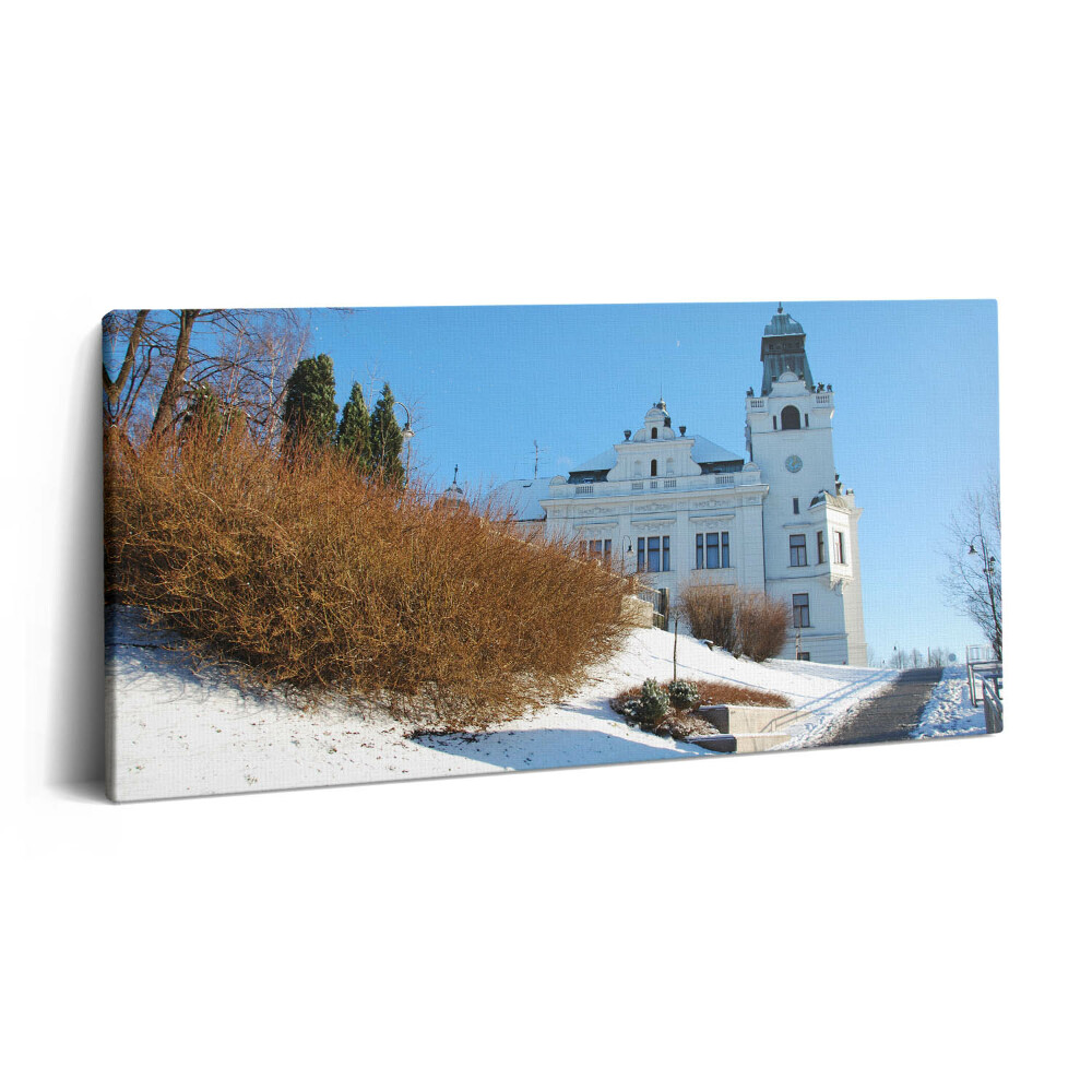 Print pe pânză 140x70 Orașul Ostrava iarna