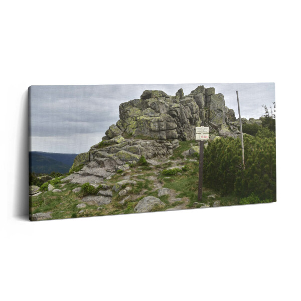 Print pe pânză 140x70 Traseu în Munții Karkonosze