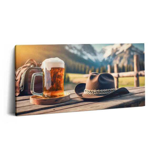 Print pe pânză 140x70 Festivalul din Octombrie la München