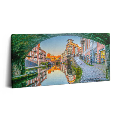 Print pe pânză 140x70 Apus de soare în Birmingham, Anglia