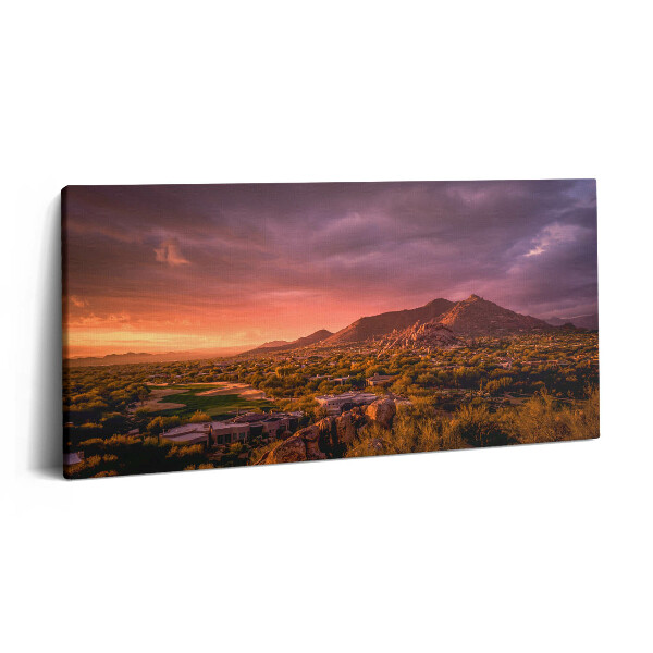 Print pe pânză 140x70 Apus de soare peste nordul Scottsdale-ului