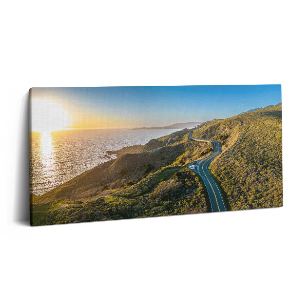 Print pe pânză 140x70 Drumul din jurul orașului San Francisco, SUA