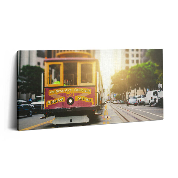 Print pe pânză 140x70 Tramvaiul din San Francisco
