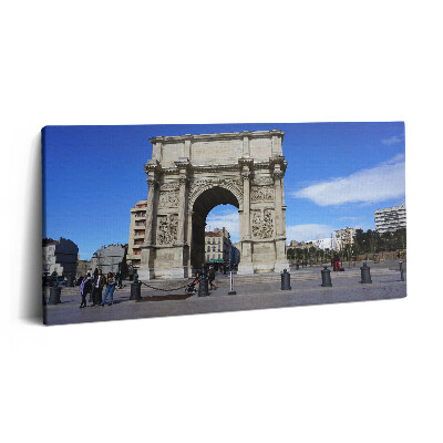 Print pe pânză 140x70 Arcul de Triumf din Marsilia, Franța