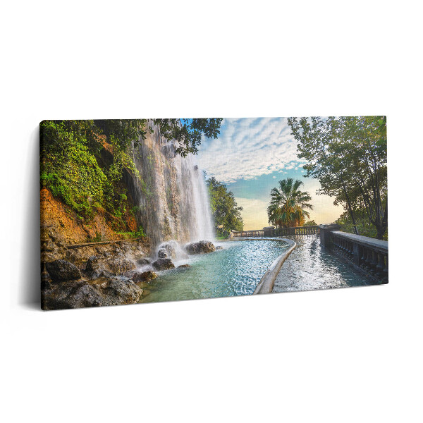 Print pe pânză 140x70 Cascada în Parc de la Colline du Chateau