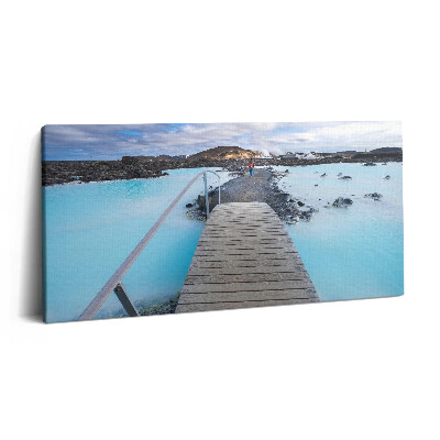 Print pe pânză 140x70 Atracție în Islanda